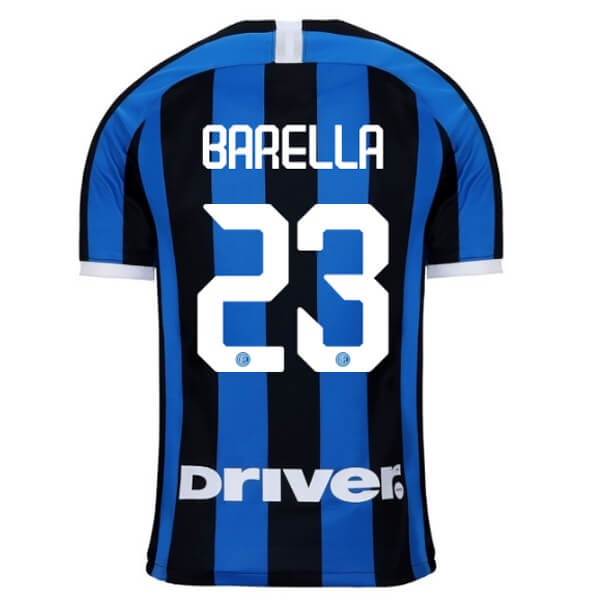 Replicas Camiseta Inter NO.23 Barella 1ª 2019/20 Azul
